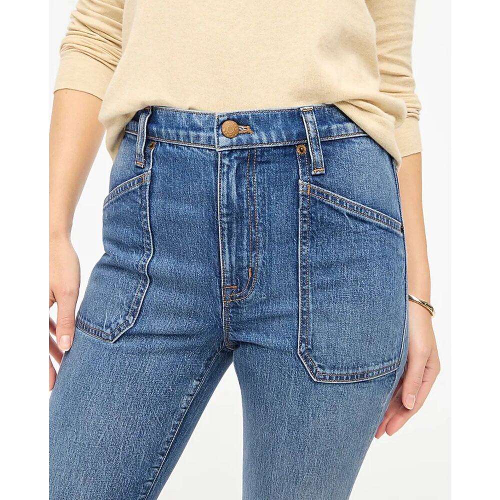 NWT J.Crew Bootcut Utility Jean In All-Day Stretch Size 29 Petite - Picture 2 of 7